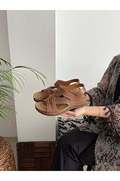 Behtah Kundura Full Orthopedic Soft Puff Sandals - Non-slip Sole, Open Design, Heel Spur Matching Summer Shoes