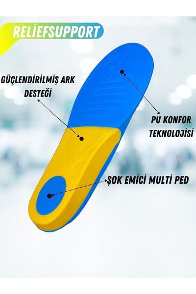 MagicFoot Doğru Duruş Tabanlığı - Topuk Dikeni - Düz Tabanlık Ve Içe Basma Sorunları Önleyici