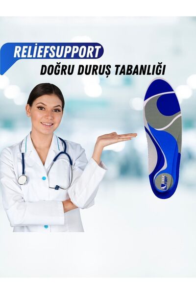 MagicFoot Reliefsupport Doğru Duruş Tabanlığı - Topuk Dikeni - Düz Tabanlık Ve Içe Basma Sorunları Önleyici
