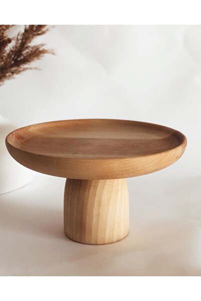 Madas Desıgn Ahşap Sunumluk, Ayaklı Sunumluk, Sunumluk, Kurabiyelik, Pasta Se...