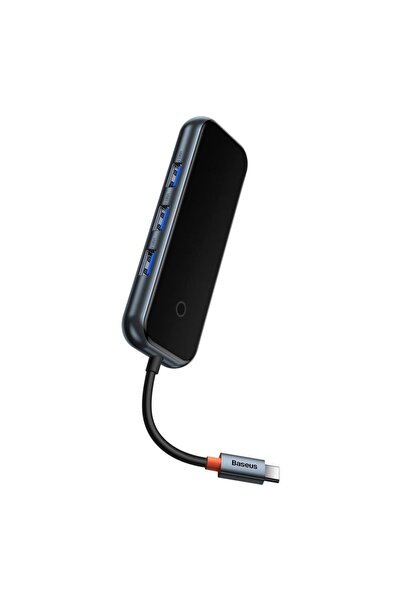 Baseus Acmejoy Serisi 4 In 1 Çevirici Dönüştürücü Hub Usb-c To 3xusb 3.0 Usb-c Pd
