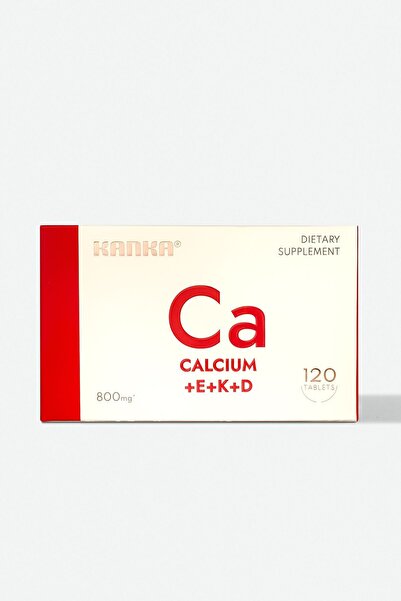 Kanka 120 عبوة من الكالسيوم (كالسيوم) - فيتامين E، K، D، أقراص Enteric (استخد...