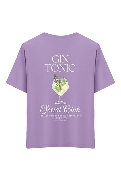 Mounte Bianca Gin Tonic unisex - Tricou supradimensionat