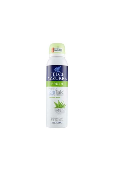 Felce Azzura Fresh Idra Talc- Aloe Vera Içeren Alkolsüz Italyan Deo Sprey 150 ml