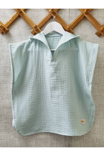 Yada Baby بونشو موسلين بغطاء للرأس للأطفال والرضع - 100% قطن، رداء حمام ومنشف...