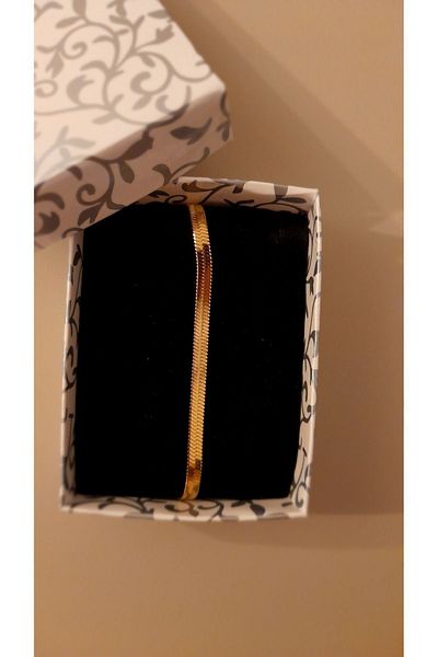Opia JEWELRY Steel Italian Flat Bracelet Gold Gold