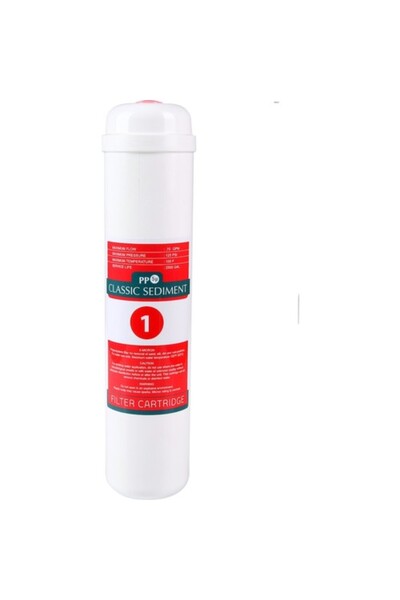 SULOOK Su Arıtma Cihazı Inline 5 Mikron Sediment Spun Filtre Kapalı Kasalı Ci...