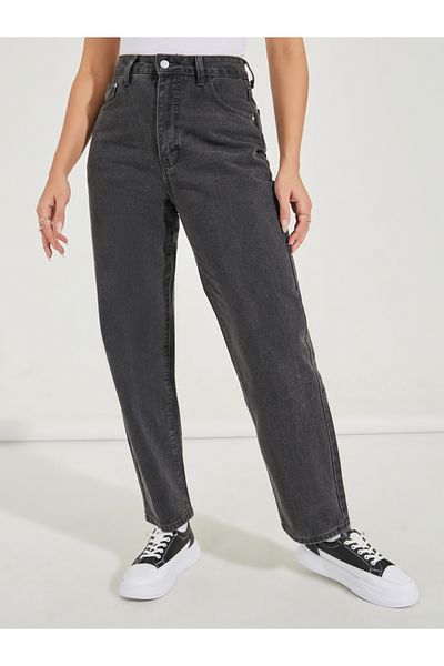 Styli High Rise Mom Fit Ankle Length Jeans