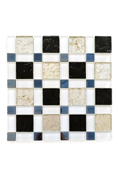 MozaiKristaL Mutfak Tezgah Arası Ve Iç Dekorassyon Için Varaklı Kristal Cam S...