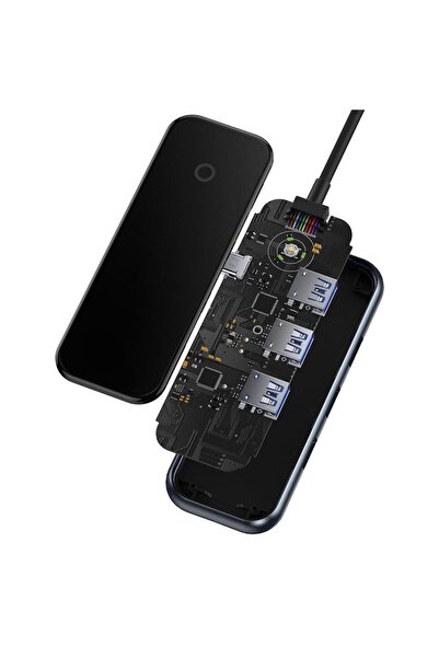 Baseus Acmejoy Serisi 4 In 1 Çevirici Dönüştürücü Hub Usb-c To 3xusb 3.0 Usb-c Pd