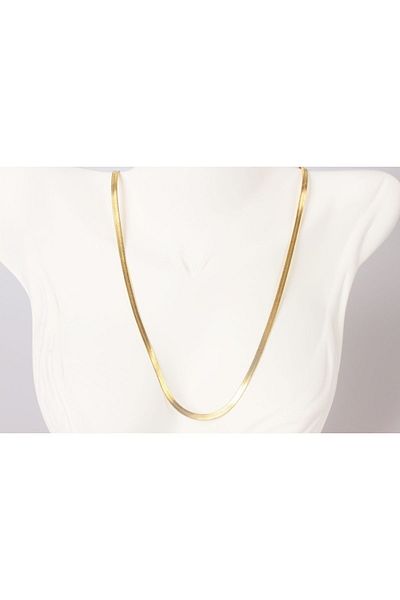 Sista Shoes High Quality 316L Steel Italian Crush Gold Color Chain Necklace 60cm