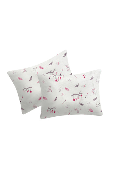 liefhome 2 Pieces Baby Pillow Case - 100% Cotton, Zippered, 35x45