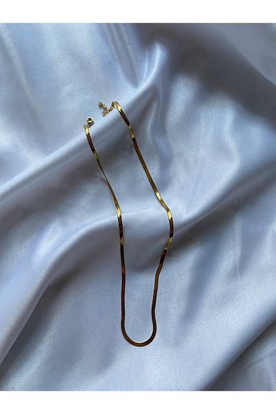 PİRAYE AKSESUAR Gold Italian Chain Necklace