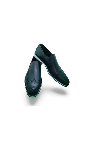 Baliz Pantofi clasici din piele naturală neagră pentru bărbați, pantofi clasici fără șireturi, pantofi mocasin