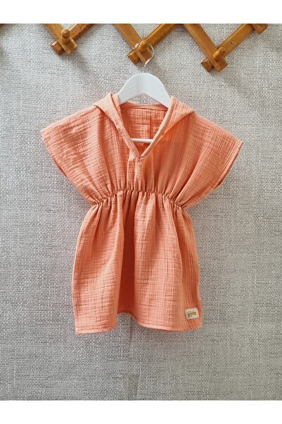 Yada Baby 100% قطن موسلين - رداء حمام بونشو بغطاء للرأس للأطفال والرضع، منشفة...