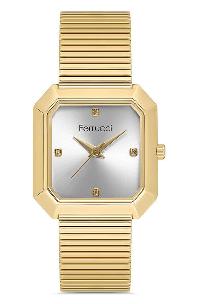 Ferrucci Women's Premium Stainless Steel Cord Wristwatch - Waterproof, 2 Year...