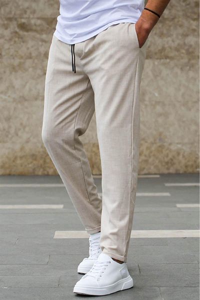 Madmext Beige Jogginghose für Herren 4242