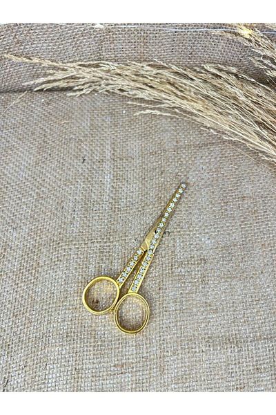TutkuSetUp Promise-Engagement - Gold Scissors with Stone Detail