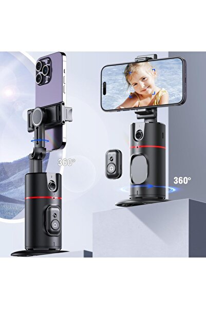 AET Akıllı Yüz Takipli Tripod 360° Dönebilen Selfie Video Gimbal Robot Kameraman Akıllı Telefon Tutucu