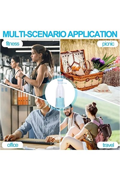 ErginGroup Mini Taşınabilir Şarjlı Şişe Smoothie Meyve Sebze Blender