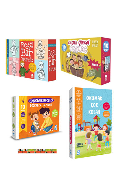 Mavi Kirpi Yayınları 1.2.3.4.Sınıf Okuma Okumak Çok Kolay,Gizemli Çarkın Peşi...