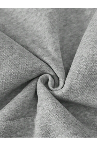 Revasser Unisex Erkek/Kadın OK BEAR Özel Renkli Baskılı Oversize Pamuklu Bisiklet Yaka Sweatshirt