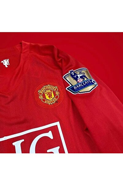 After Party Ronaldo Uzun Kol / 2008 Forması Ronaldo Kırmızı Uzun Kol Yetişkin Forması