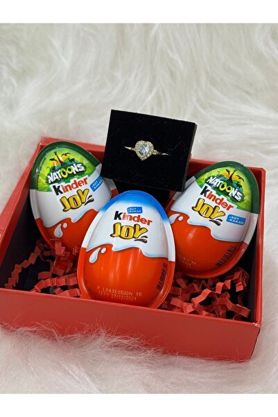 Hediyedukkani Kinder joy süpriz yumurta içinde yüzük + süpriz yumurta hediye kutusu