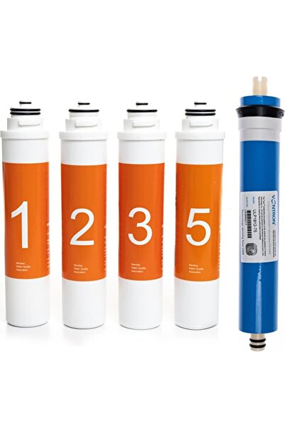 SULOOK Waterlife Uyumlu Tak Çevir Su Arıtma Filtre Seti 5 Aşamalı Tam Takım (...