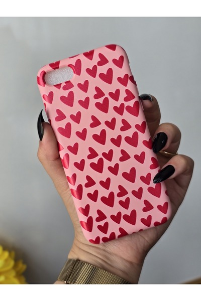 Magic Ring Iphone 7/8/SE Uyumlu Desenli Pembe Lansman Kılıf