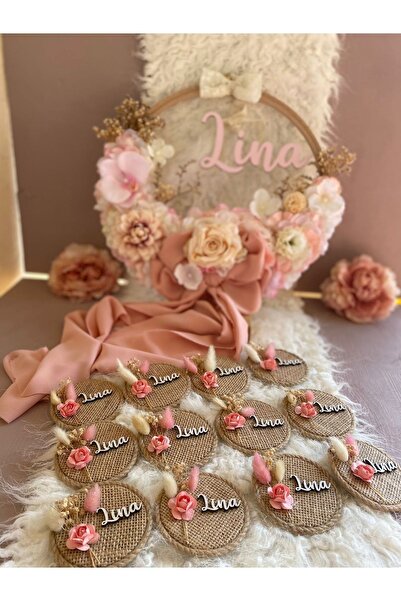 Adapromosyon Isme Özel Bebek Kapı Süsü Ve 20 Adet Hediyelik Magnet