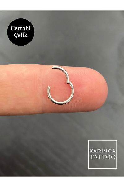 Karınca Piercing Clip-Shaped Opening Practical Useful Full Ring Nose Ear Piercing