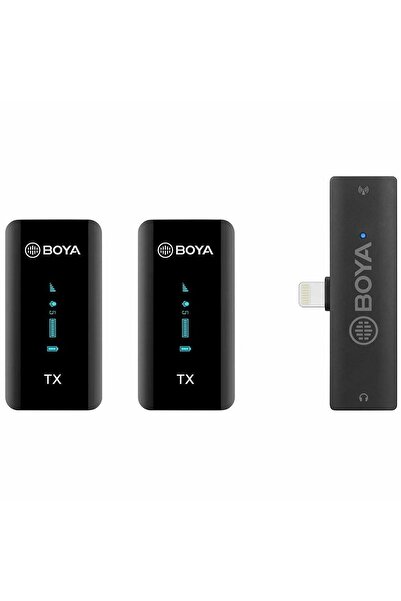 BOYA By-xm6-s4 Ikili Kablosuz Yaka Mikrofonu - Lightning