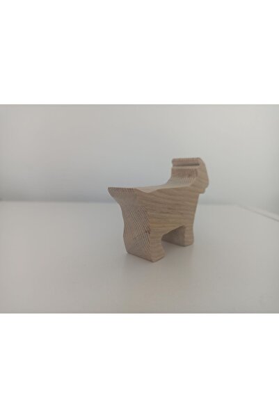 Gepetto Unpainted Wooden Raw Toy Animal - Goat