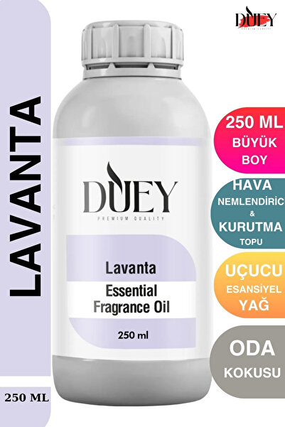 DUEY Lavanta Uçucu Yağ 250 ml Hava Nemlendiricisi, Mum Esansı, Oda Kokusu , Ç...