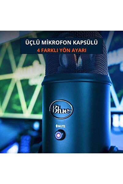 Blue Usb Yayıncı Mikrofonu - Mavi