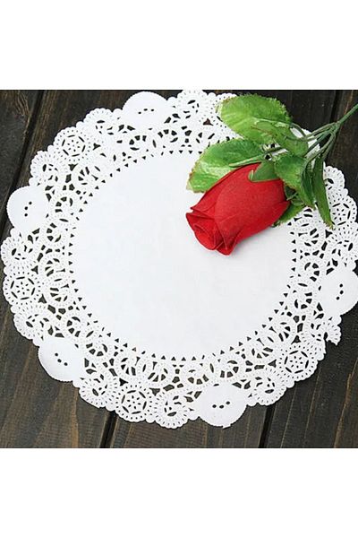 adin tasarım 50 de tampoane de dantelă de 24 cm - farfurie rotundă pentru prăjituri pentru brioșe