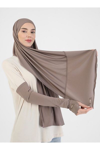 Ecardin Pro Scarfs Sport Dark Mink Σετ σάλι/μανίκια - St 097