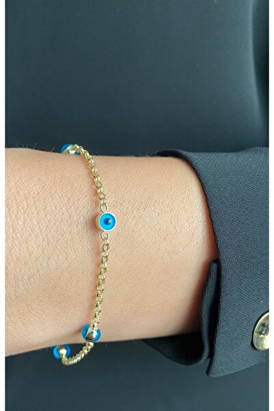 Goldlife jewellery Kadın Altın Nazar Boncuklu Bileklik