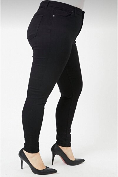 TRENDNATUREL Plus Size Oversized Jeans Black S.o.l.m.a.z (COLLECTOR) We Have a Size Chart