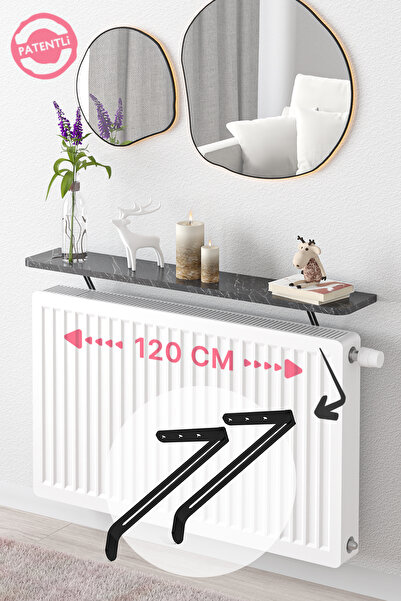 lefty Petek Üstü Uçan Raf Dresuar Kalorifer Peteği Rafı 120 X 18 Cm Bendir Si...