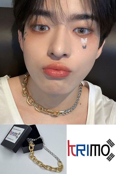 KRIMO Kpop Victon Subin Gold Silver Chain Necklace