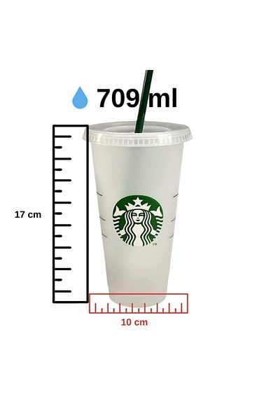 Starbucks Travel Cup for Cold Drinks Cold To-go Cup - 709 Ml