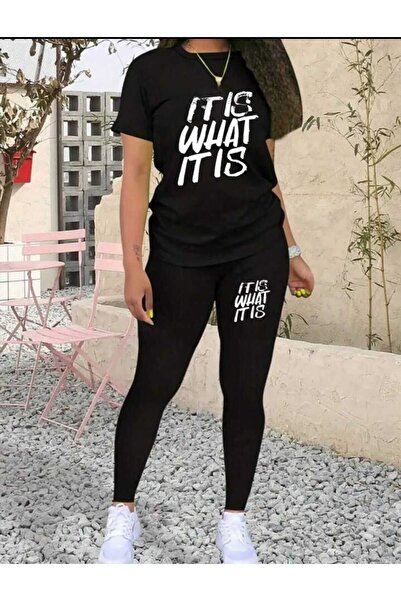 WOODROFFE تي شيرت نسائي كبير الحجم طقم لباس ضيق مزيج غير رسمي Boyfriend