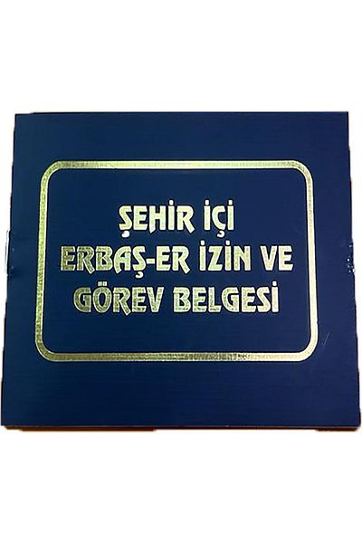 askerpaketi Soldier Bazaar Permit Book 17 Pages