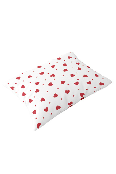 femmhome Casual Cotton Pillow Case 2 Pieces 50X70 cm Red Hearts