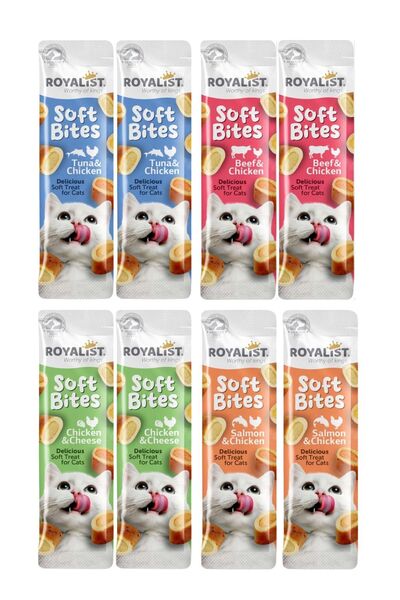 Royalist Soft Bites Karışık Kedi Ödülü 10g x 8 adet