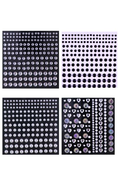 Lesvip's Işıltılı kendinden yapışkanlı yüz,vücut, saç, tırnak ve telefon süsl...