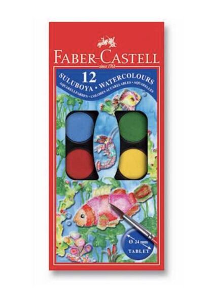 Faber Castell 12 Li Sulu Boya