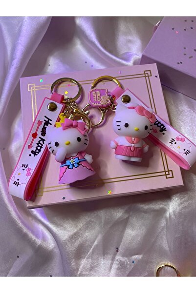Hello Kitty pempe okul kıyafetli anahtarlık çanta süsü hediyelik 1 ADET